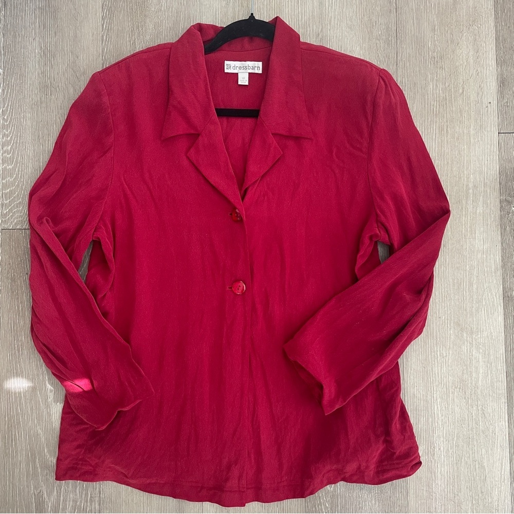 DRESSBARN Vintage 100% Silk Jacket